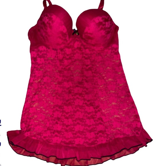 Jessica Simpson Other - Jessica Simpson Red Lace Chemise Size 1X